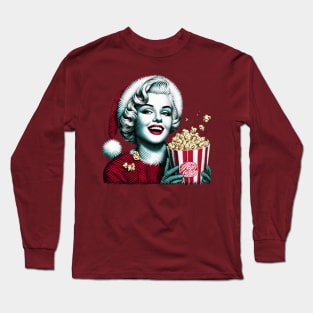 Christmas Santa Marilyn Monroe 38 Long Sleeve T-Shirt